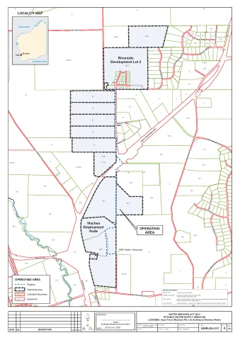Map of Muchea Pty Ltd licensed area