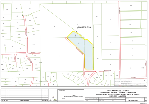 Map of Aquasol Pty Ltd licensed area