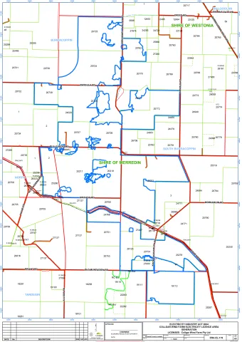Map of Collgar Wind Farm Pty Ltd licensed area