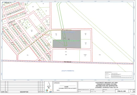 Map of Goldfields Power Pty Ltd licensed area