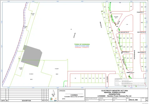 Map of NewGen Power Kwinana Pty Ltd licensed area