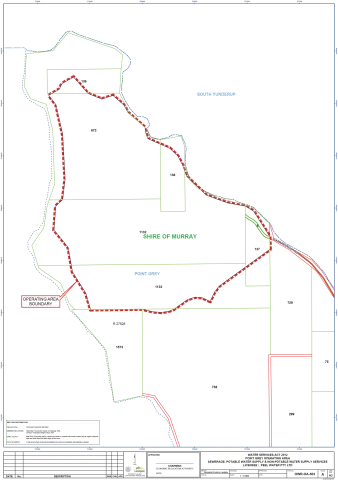 Map of Peel Water licensed area