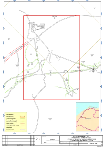 Map of Robe River licensed area