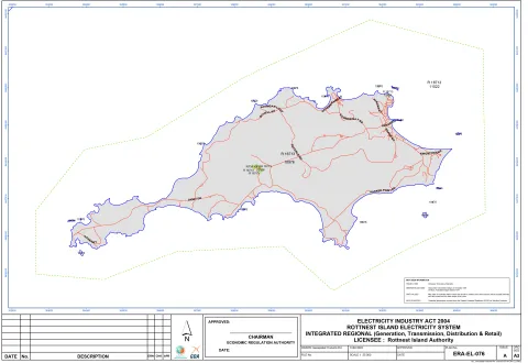 Map of Rottnest Island Authority licensed area