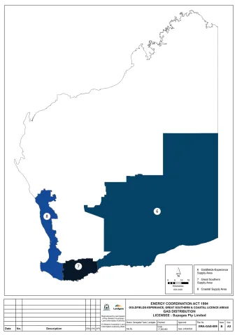 Supagas Pty Ltd licensed map area