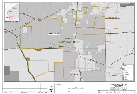 Map of Yandin WF Pty Ltd as Trustee for Yandin WF Unit Trust licensed area